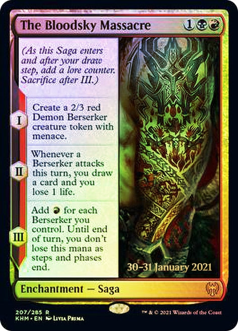 The Bloodsky Massacre [Kaldheim Prerelease Promos] | Gam3 Escape