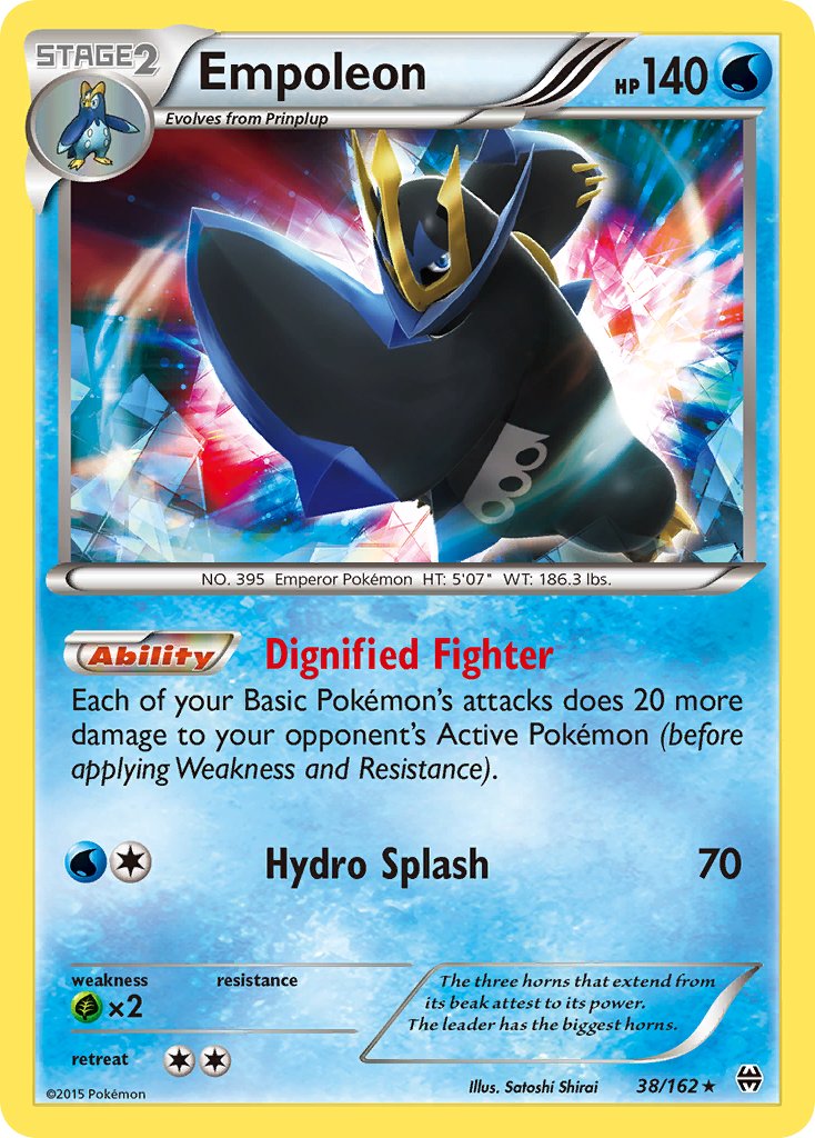 Empoleon (38/162) (Battle Arena Deck Exclusive) (Theme Deck Exclusive) [XY: BREAKthrough] | Gam3 Escape