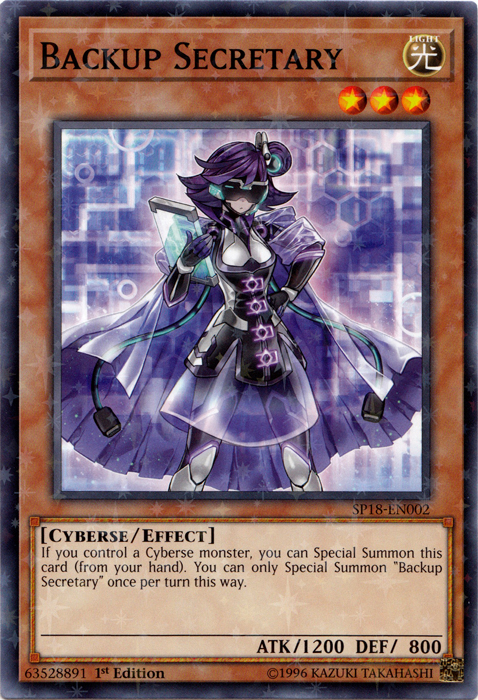 Backup Secretary (Starfoil) [SP18-EN002] Starfoil Rare | Gam3 Escape