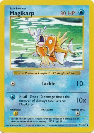 Magikarp (35/102) [Base Set Shadowless Unlimited] | Gam3 Escape