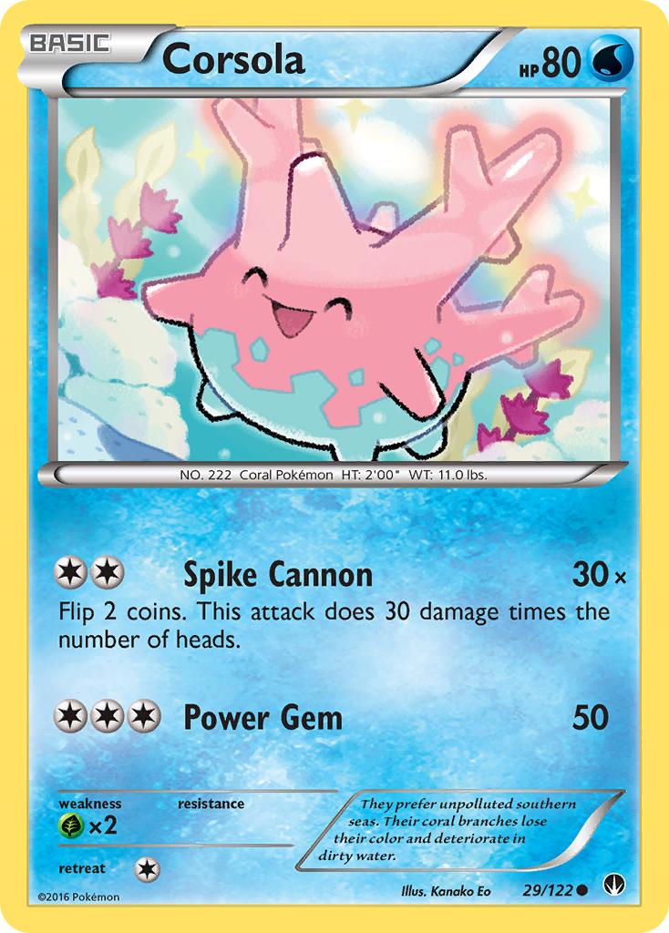 Corsola (29/122) [XY: BREAKpoint] | Gam3 Escape