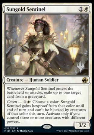 Sungold Sentinel (Promo Pack) [Innistrad: Midnight Hunt Promos] | Gam3 Escape