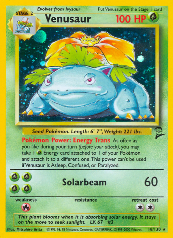 Venusaur (18/130) [Base Set 2] | Gam3 Escape