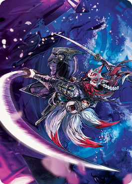 Blade-Blizzard Kitsune Art Card [Kamigawa: Neon Dynasty Art Series] | Gam3 Escape