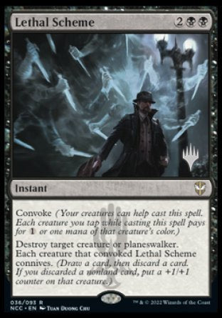 Lethal Scheme (Promo Pack) [Streets of New Capenna Commander Promos] | Gam3 Escape