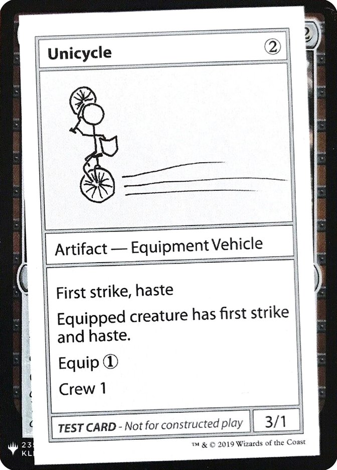 Unicycle [Mystery Booster Playtest Cards] | Gam3 Escape