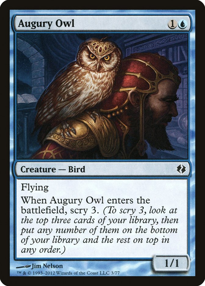 Augury Owl [Duel Decks: Venser vs. Koth] | Gam3 Escape
