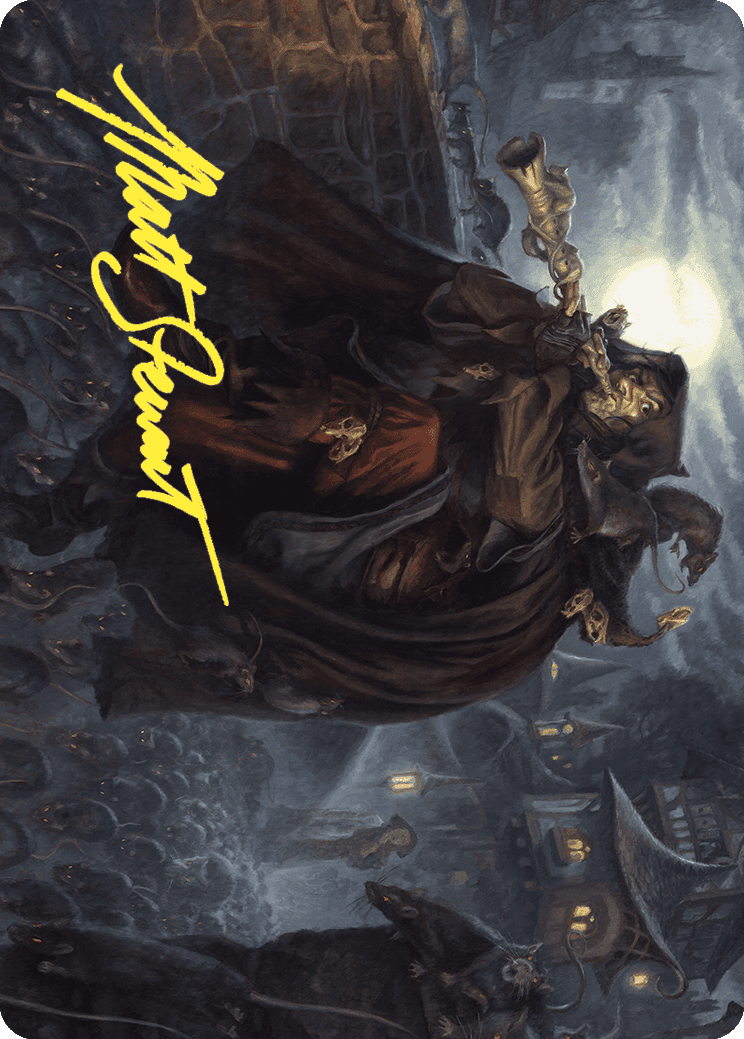 Totentanz, Swarm Piper Art Card (Gold-Stamped Signature) [Wilds of Eldraine Art Series] | Gam3 Escape