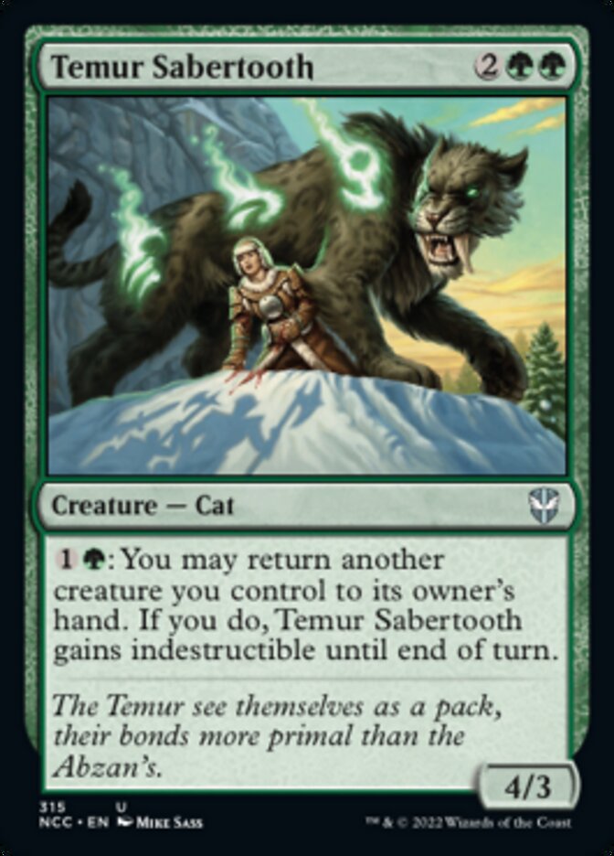 Temur Sabertooth [Streets of New Capenna Commander] | Gam3 Escape