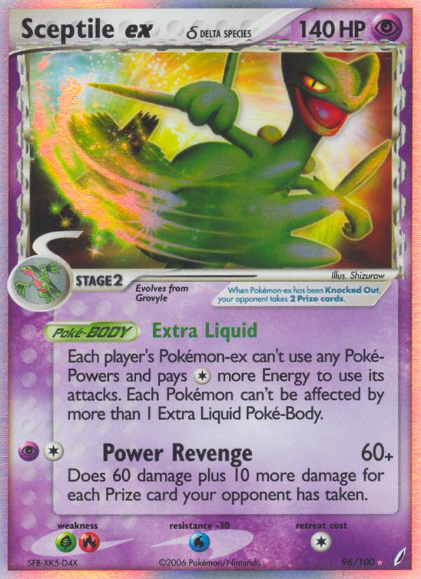 Sceptile ex (96/100) (Delta Species) [EX: Crystal Guardians] | Gam3 Escape