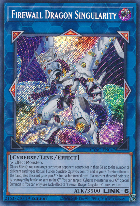 Firewall Dragon Singularity [CYAC-EN047] Secret Rare | Gam3 Escape