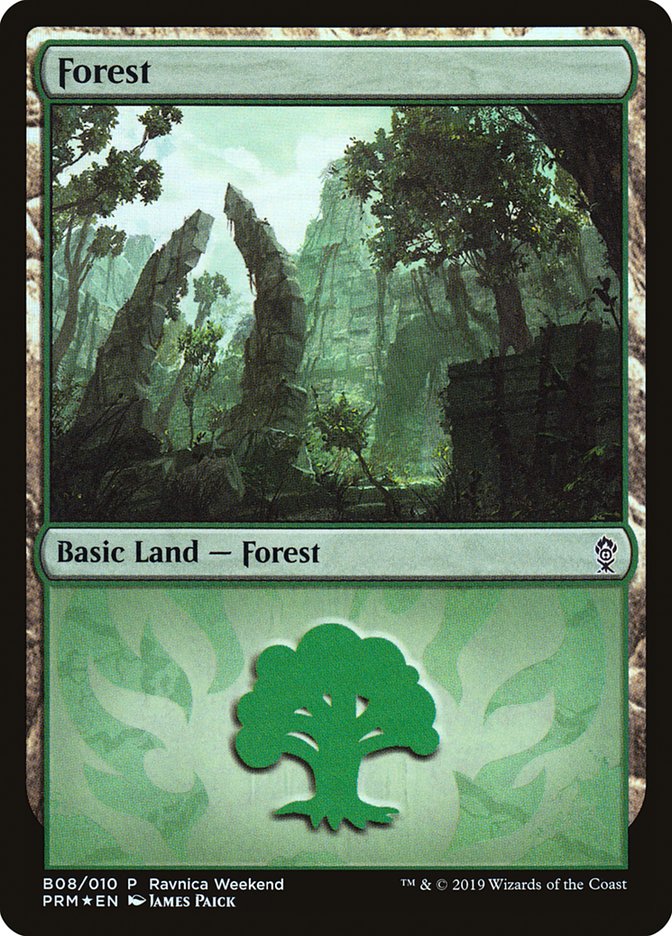 Forest (B08) [Ravnica Allegiance Guild Kit] | Gam3 Escape