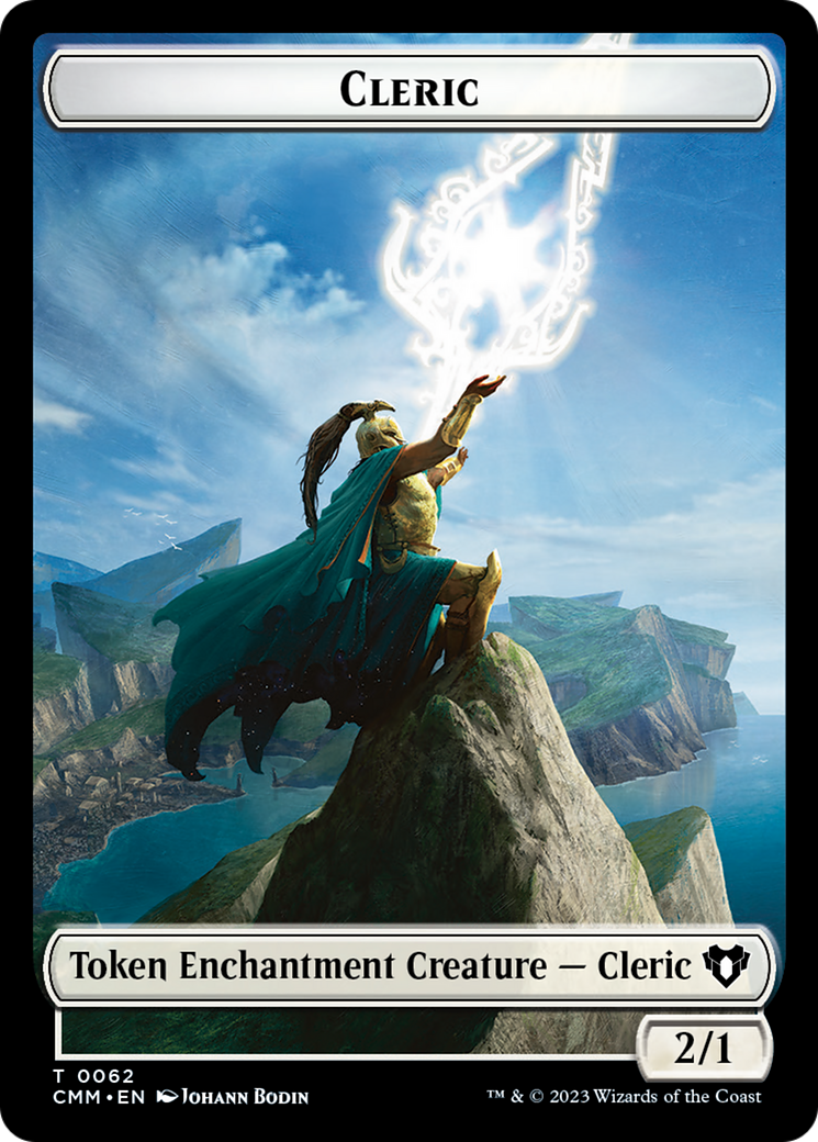 Elf Warrior // Cleric Double-Sided Token [Commander Masters Tokens] | Gam3 Escape