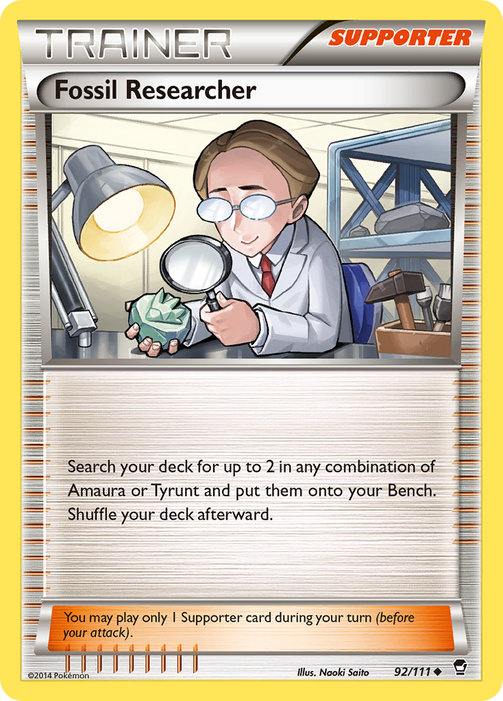 Fossil Researcher (92/111) [XY: Furious Fists] | Gam3 Escape