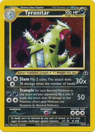 Tyranitar (12/75) [Neo Discovery Unlimited] | Gam3 Escape