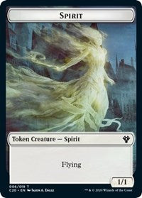 Spirit // Treasure Double-sided Token [Commander 2020 Tokens] | Gam3 Escape