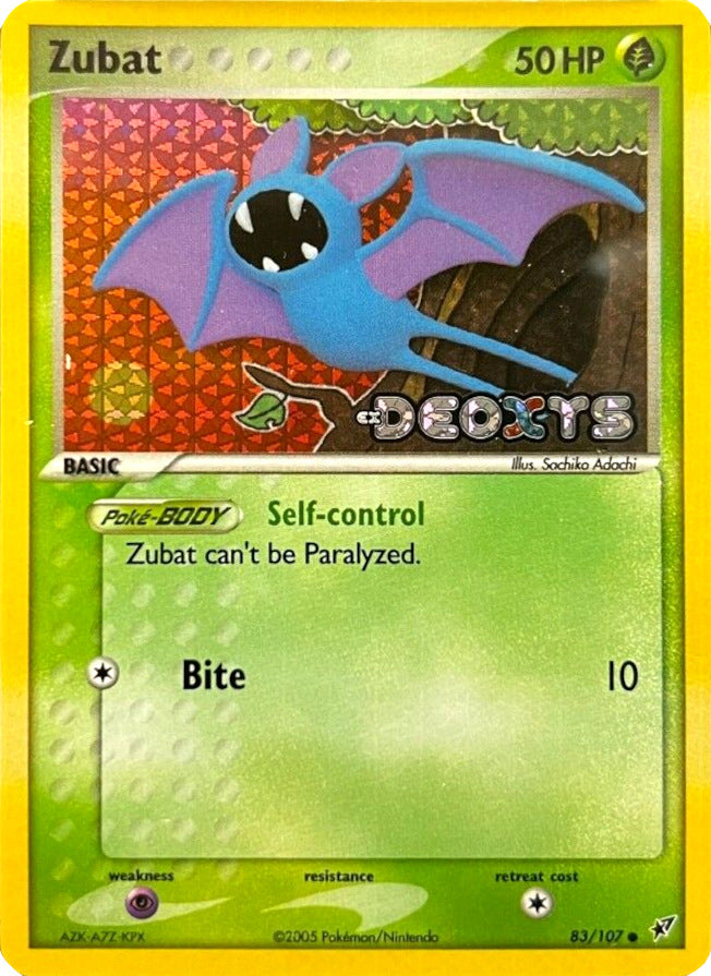 Zubat (83/107) (Stamped) [EX: Deoxys] | Gam3 Escape