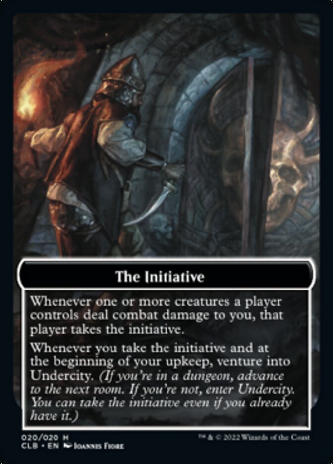 The Initiative // Undercity Double-sided Token [Commander Legends: Battle for Baldur's Gate Tokens] | Gam3 Escape