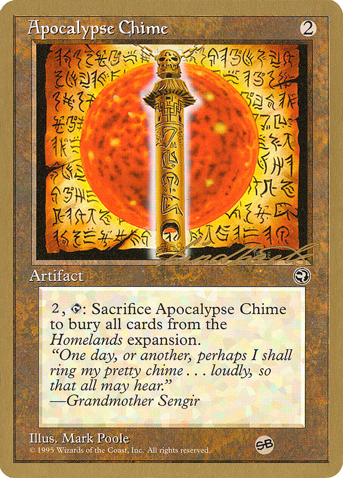 Apocalypse Chime (Leon Lindback) (SB) [Pro Tour Collector Set] | Gam3 Escape