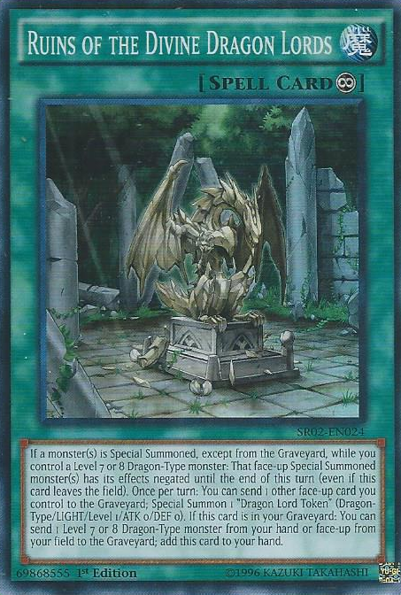 Ruins of the Divine Dragon Lords [SR02-EN024] Super Rare | Gam3 Escape