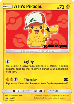 Ash's Pikachu (SM109) [Sun & Moon: Black Star Promos] | Gam3 Escape