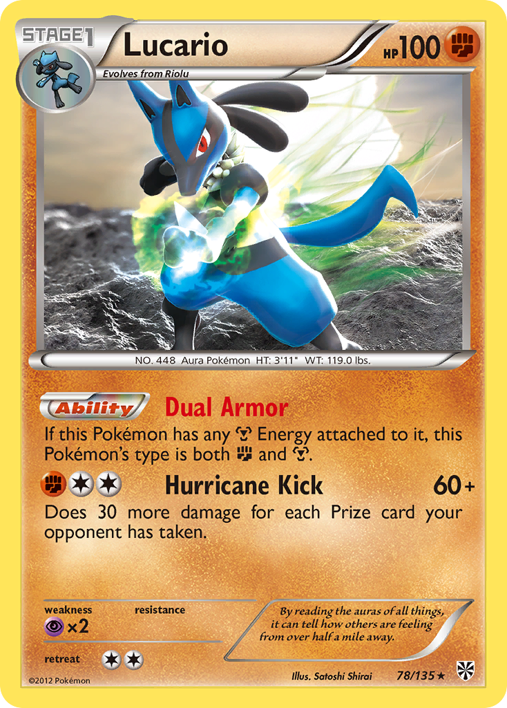 Lucario (78/135) [Black & White: Plasma Storm] | Gam3 Escape