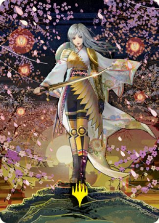 The Wandering Emperor 2 Art Card (Gold-Stamped Signature) [Kamigawa: Neon Dynasty Art Series] | Gam3 Escape