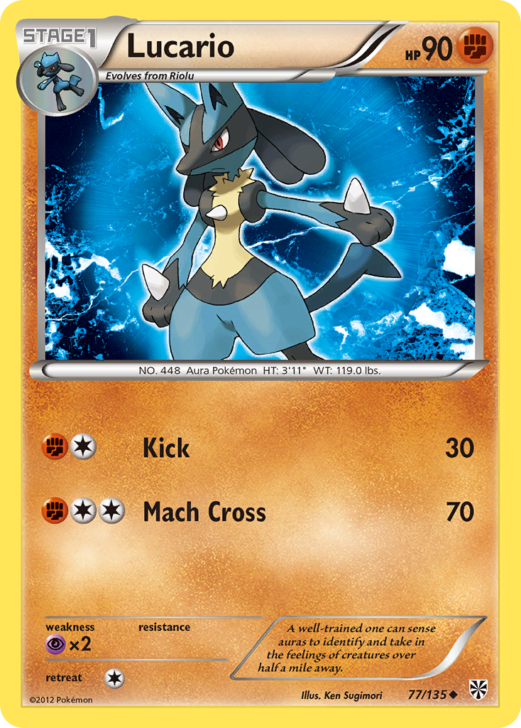 Lucario (77/135) [Black & White: Plasma Storm] | Gam3 Escape