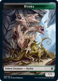 Hydra // Illusion Double-sided Token [Zendikar Rising Tokens] | Gam3 Escape