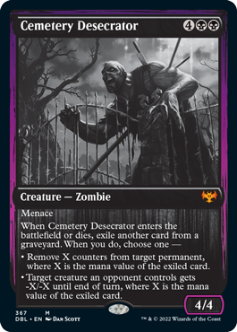 Cemetery Desecrator [Innistrad: Double Feature] | Gam3 Escape