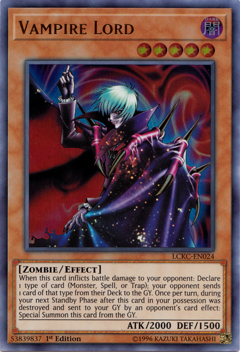 Vampire Lord [LCKC-EN024] Ultra Rare | Gam3 Escape