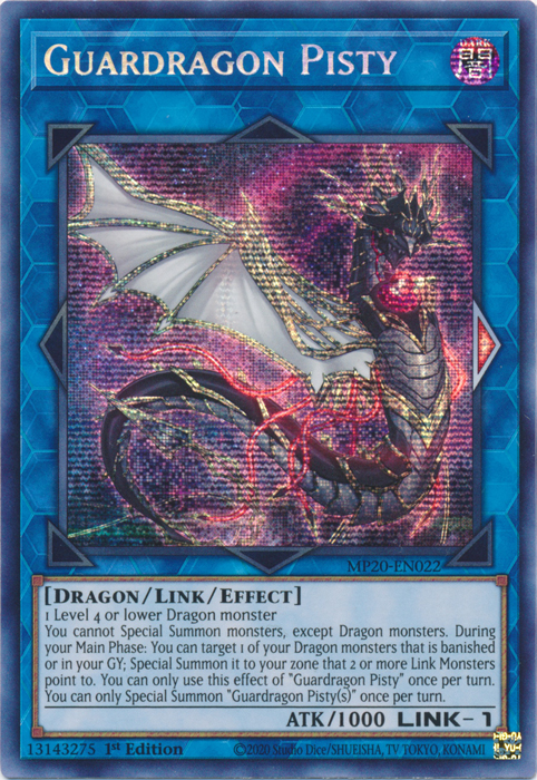 Guardragon Pisty [MP20-EN022] Prismatic Secret Rare | Gam3 Escape