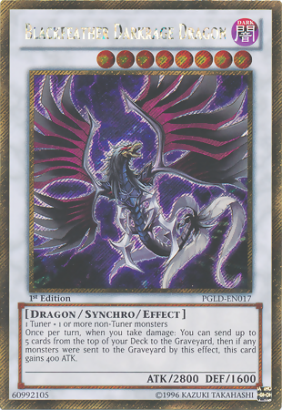 Blackfeather Darkrage Dragon [PGLD-EN017] Gold Secret Rare | Gam3 Escape