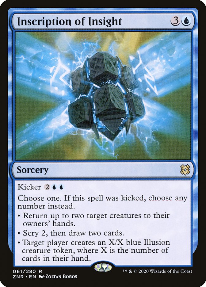 Inscription of Insight [Zendikar Rising] | Gam3 Escape