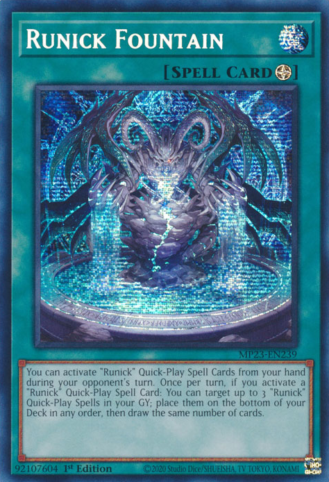 Runick Fountain [MP23-EN239] Prismatic Secret Rare | Gam3 Escape