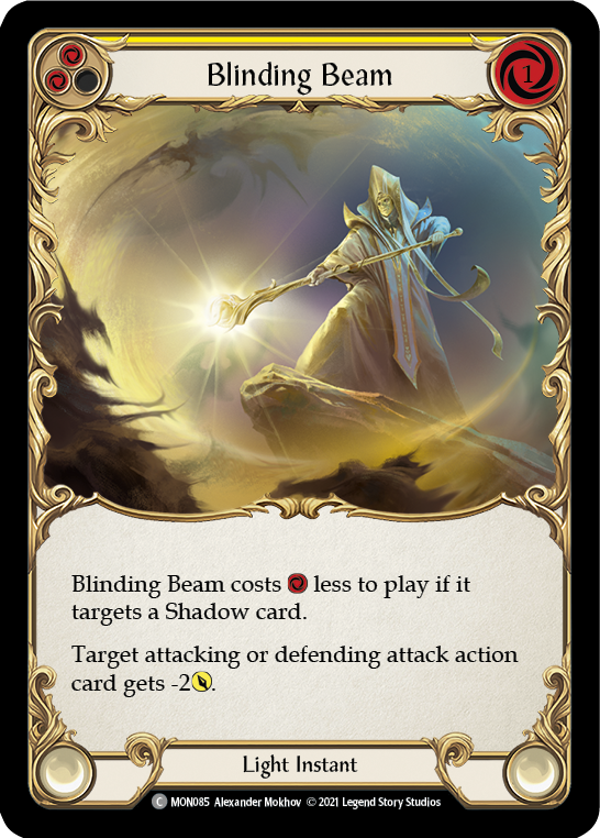 Blinding Beam (Yellow) (Rainbow Foil) [MON085-RF] 1st Edition Rainbow Foil | Gam3 Escape