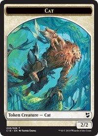 Cat // Soldier Double-sided Token [Commander 2018 Tokens] | Gam3 Escape