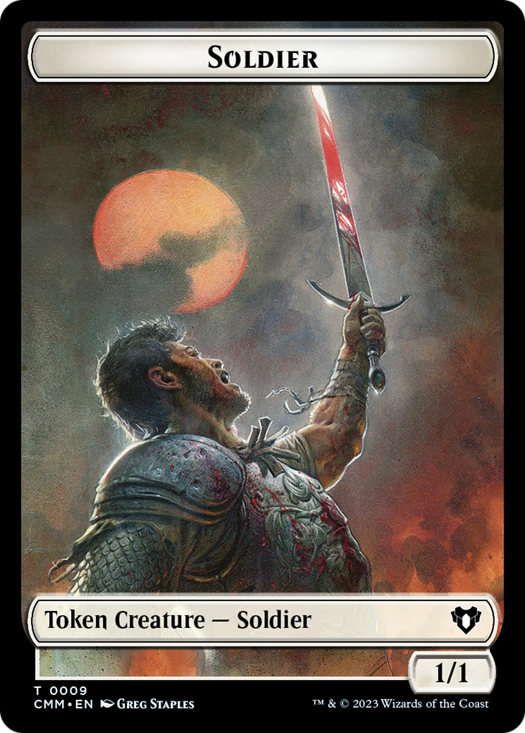 Soldier // Elephant Double-Sided Token [Commander Masters Tokens] | Gam3 Escape