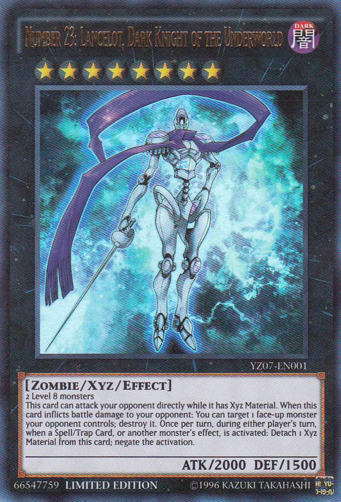 Number 23: Lancelot, Dark Knight of the Underworld [YZ07-EN001] Ultra Rare | Gam3 Escape