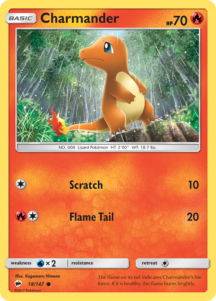 Charmander (18/147) [Sun & Moon: Burning Shadows] | Gam3 Escape