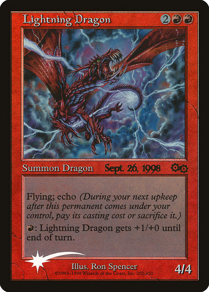 Lightning Dragon [Urza's Saga Promos] | Gam3 Escape