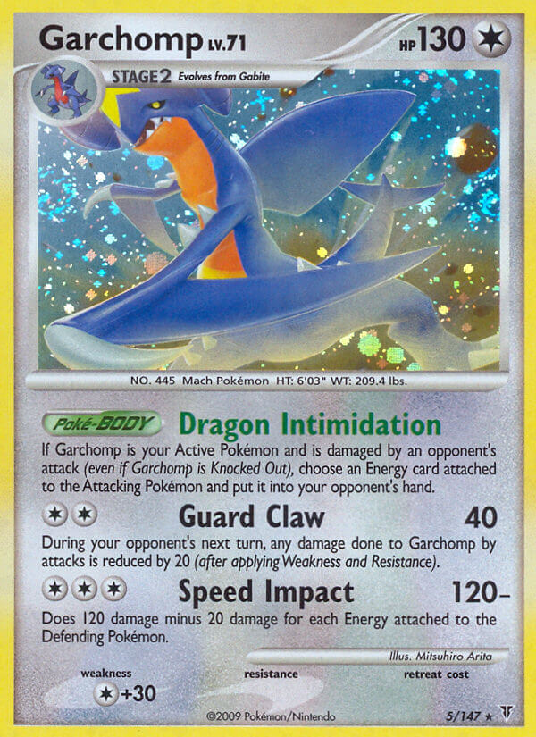 Garchomp (5/147) (Cracked Ice Holo) (Theme Deck Exclusive) [Platinum: Supreme Victors] | Gam3 Escape