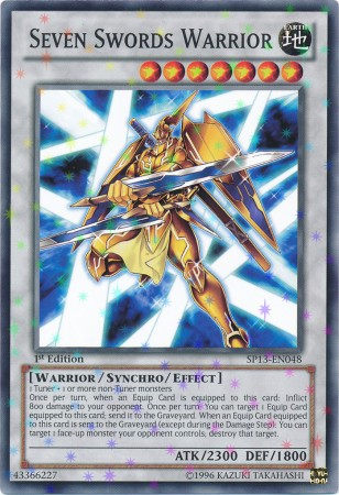 Seven Swords Warrior [SP13-EN048] Starfoil Rare | Gam3 Escape