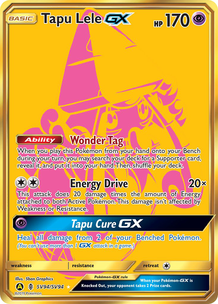 Tapu Lele GX (SV94/SV94) [Sun & Moon: Hidden Fates - Shiny Vault] | Gam3 Escape