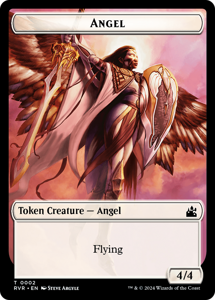 Angel Token (0002) [Ravnica Remastered Tokens] | Gam3 Escape