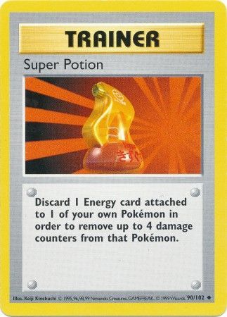 Super Potion (90/102) [Base Set Shadowless Unlimited] | Gam3 Escape