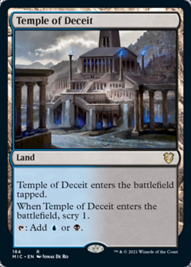 Temple of Deceit [Innistrad: Midnight Hunt Commander] | Gam3 Escape