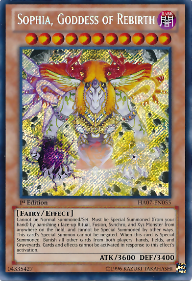 Sophia, Goddess of Rebirth [HA07-EN055] Secret Rare | Gam3 Escape