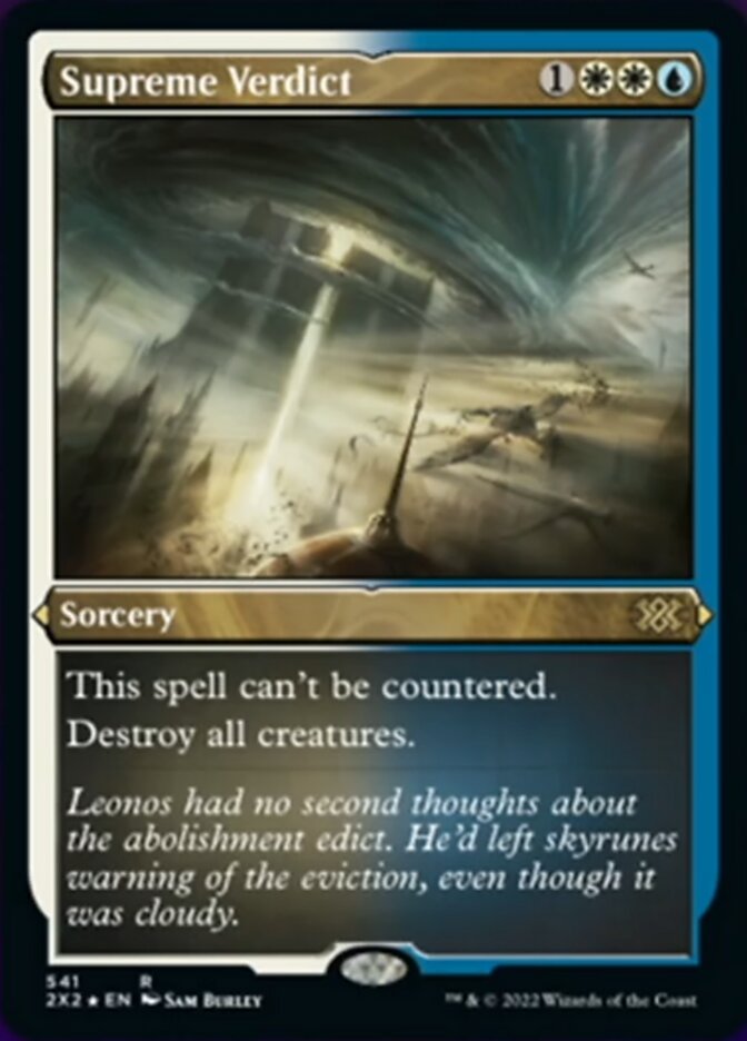 Supreme Verdict (Foil Etched) [Double Masters 2022] | Gam3 Escape