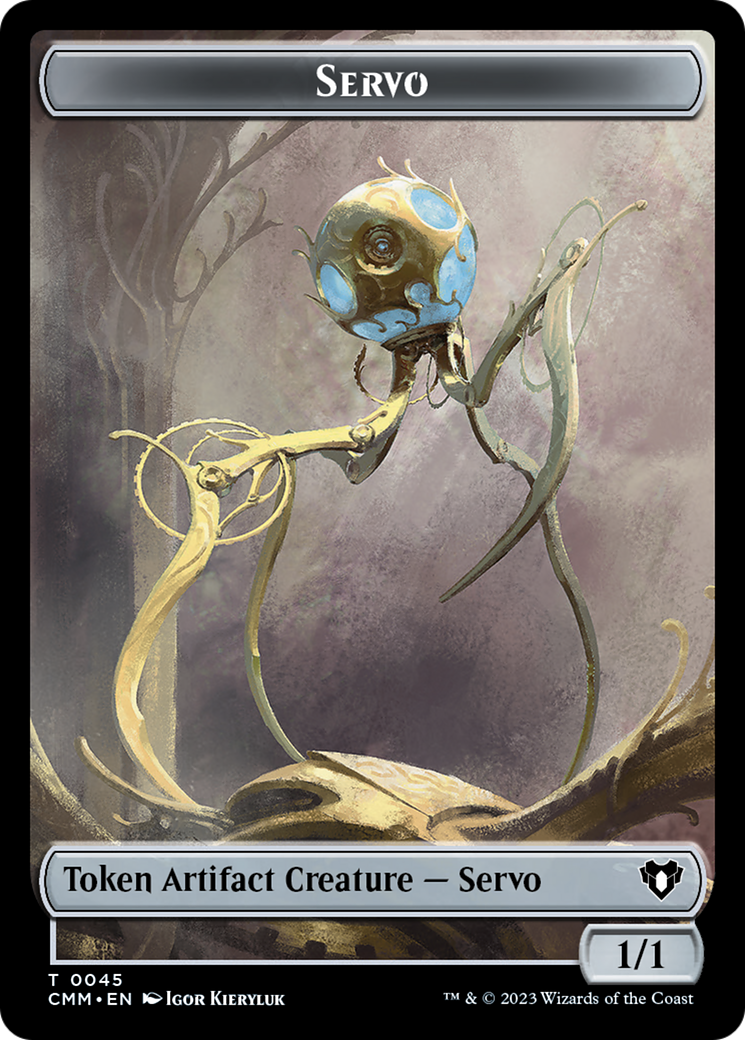 Soldier // Servo Double-Sided Token [Commander Masters Tokens] | Gam3 Escape